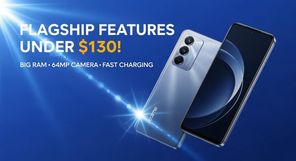 5 Realme Phones Under $130 in 2025 with Big RAM and Pro Cameras Like Flagship Smartphones
