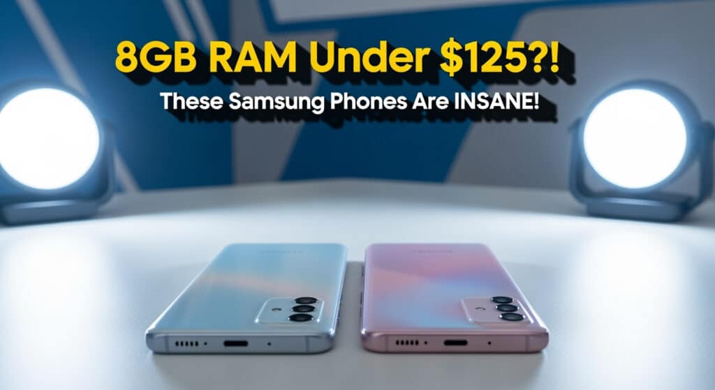 5 Samsung Phones with 8GB RAM Under $125 in 2025 You Can Buy Right Now