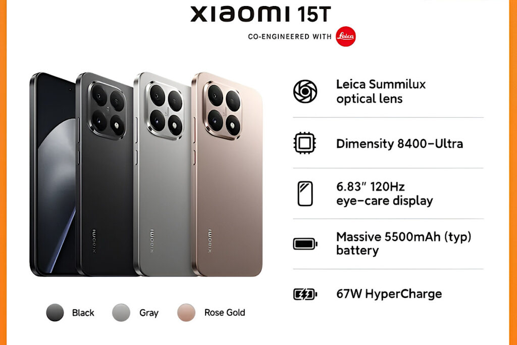 Xiaomi 15T Base Model Offers 1TB Storage and Saves Over 1 Million Compared to T Pro Series