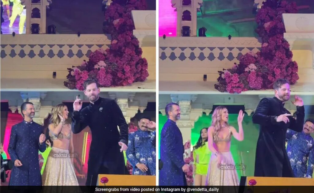 Donald Trump Jr. and Girlfriend Bettina Anderson Dance to Bollywood Hit "What Jhumka" at Udaipur Wedding