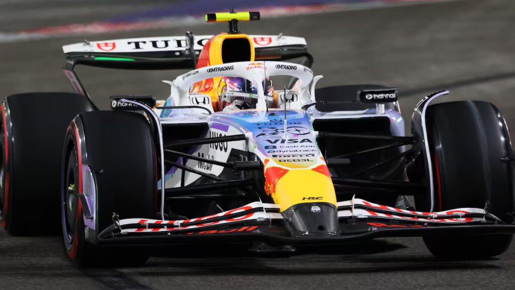 Lewis Hamilton Avoids Collision with Liam Lawson in Intense Las Vegas GP Practice Session