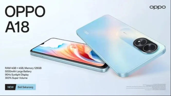 OPPO A18: Ideal Choice for Beginners with Simple Design and Affordable Price