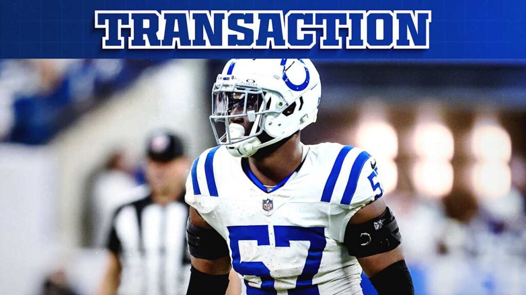 Colts Activate LB Jaylon Carlies from IR, Promote K Blake Grupe and DT Chris Wormley for Week 14