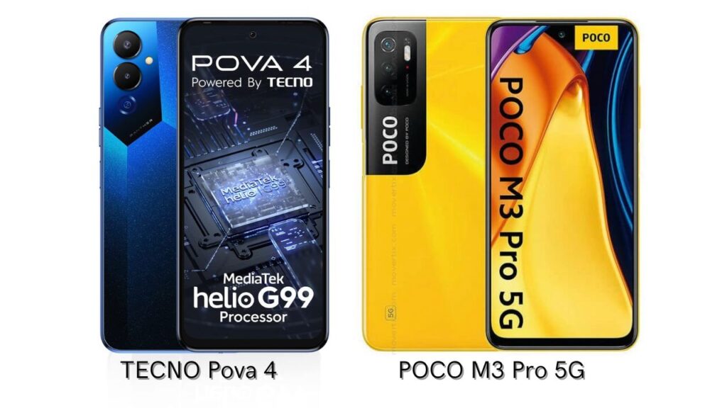 TECNO Pova 4 vs POCO M3 Pro 5G: Affordable Android Phones with Powerful Speakers Compared