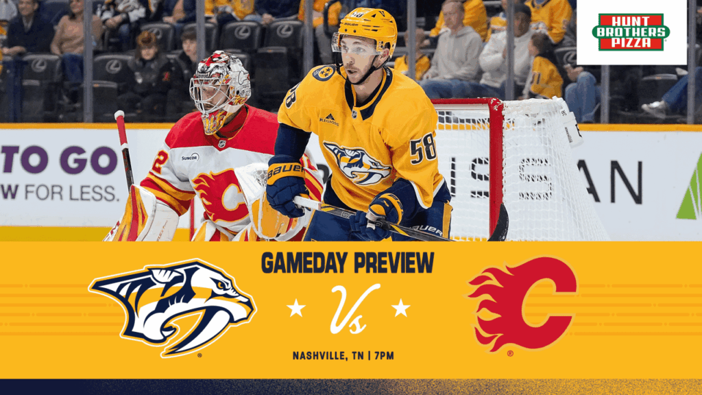 Game Day Preview: Flames vs. Predators Clash Set for December 2 Showdown