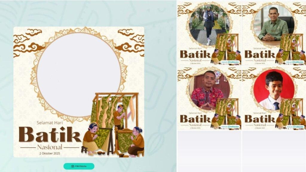 9 Best Twibbon Links for National Batik Day to Enhance Your WA and Instagram Stories