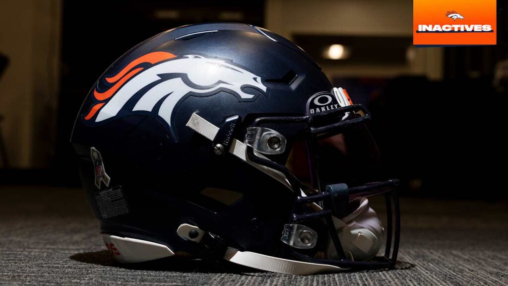 Broncos Reveal Inactive Players for Week 13 Sunday Night Football vs. Commanders