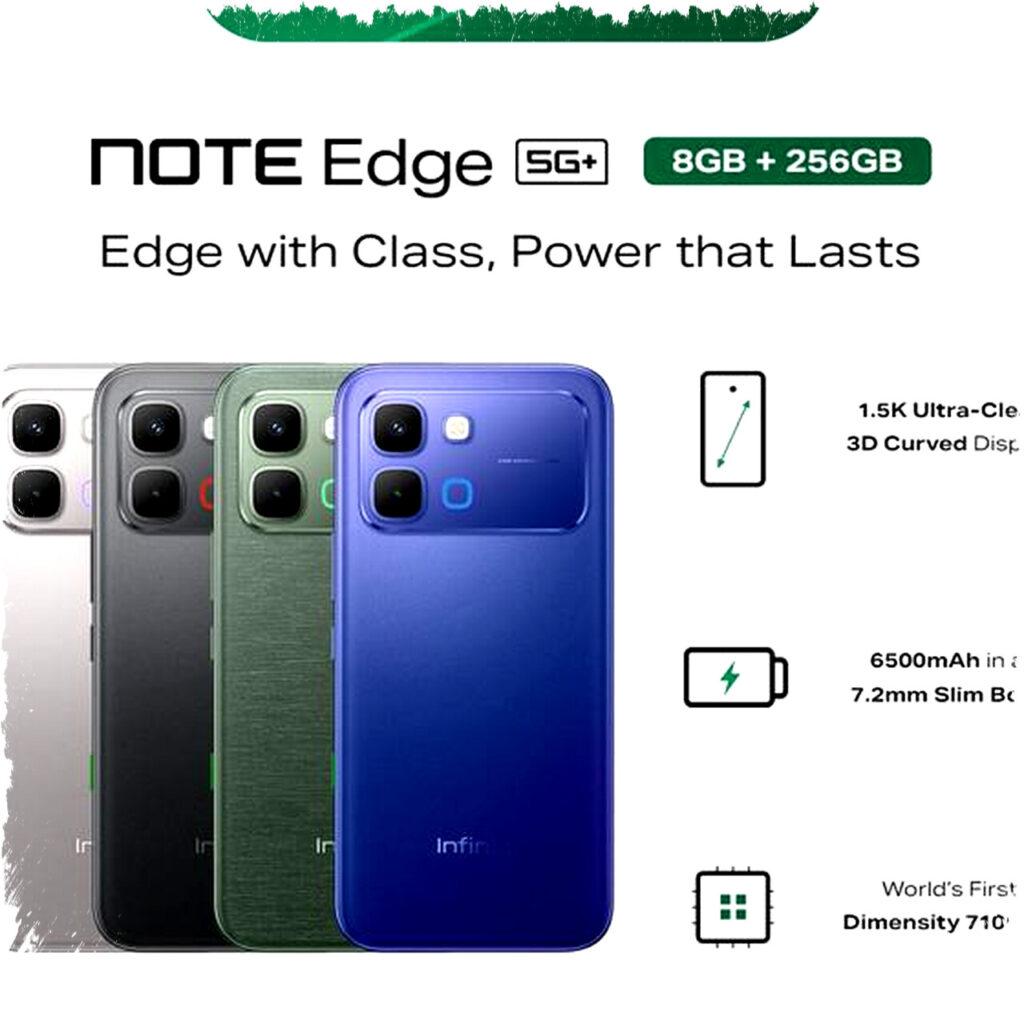 Infinix Note Edge 5G Officially Released: Curved 1.5K AMOLED Display & Powerful Battery Features