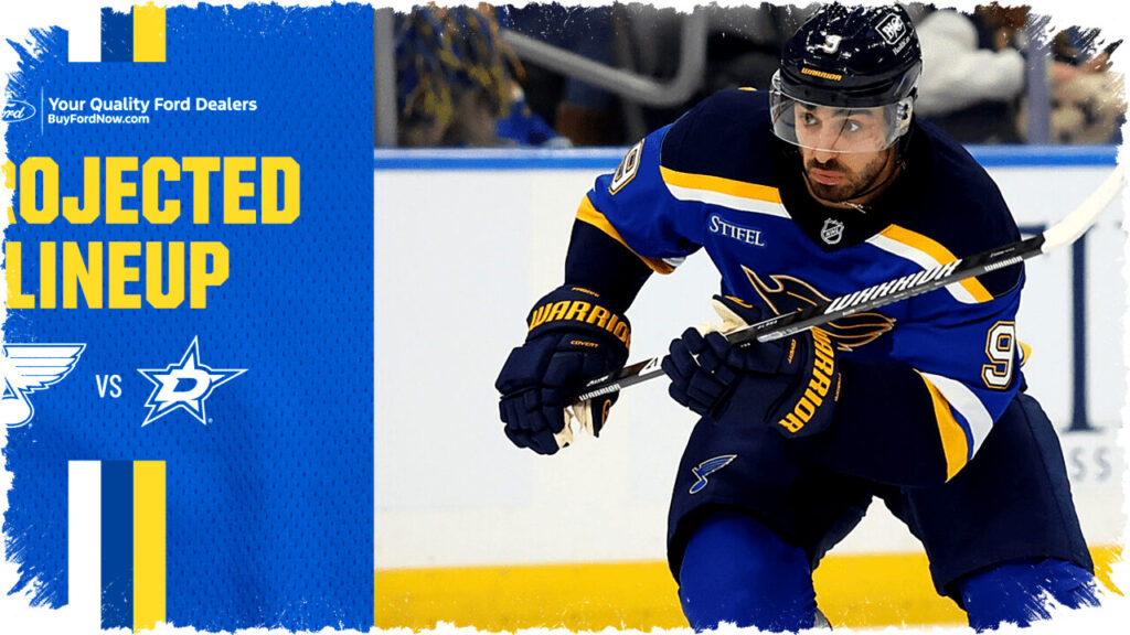 Projected Blues Lineup vs. Stars on Jan. 27: Fabbri In, Binnington Starting in Goal