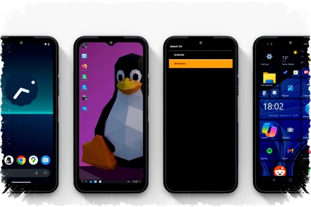 Smartphone with Multiboot: Run Android, Linux, and Windows 11 Seamlessly in One Device