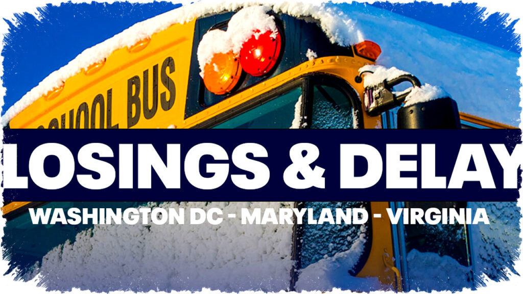 Winter Storm Forces Widespread School Closings and Delays Across DC Maryland Virginia on February 23