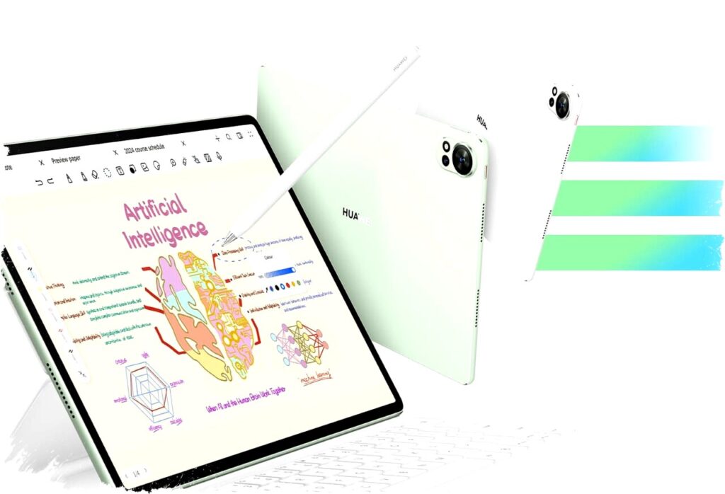 Huawei MatePad 12X Features TÜV Rheinland Low Blue Light Certified Screen with M-Pencil Pro for Eye Comfort