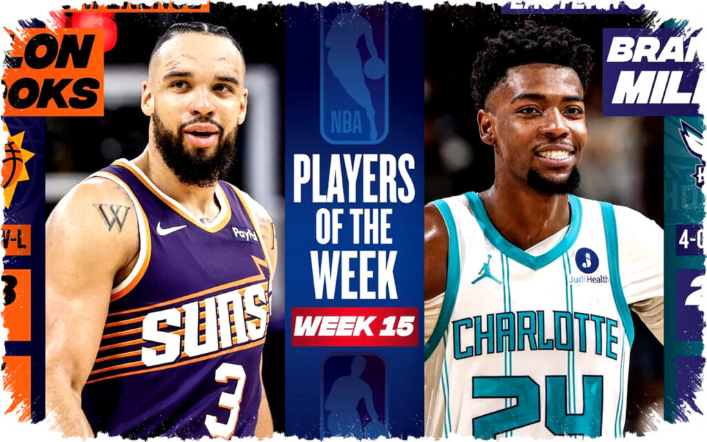 Dillon Brooks and Brandon Miller Named NBA Players of the Week for Week 15 of 2026-26 Season