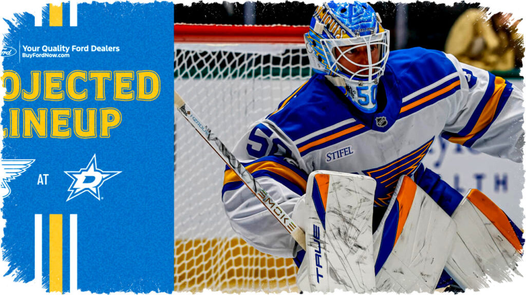 Projected Blues Lineup Feb. 4 vs. Dallas: Binnington Starts, Walker Returns, Coach Considers Changes