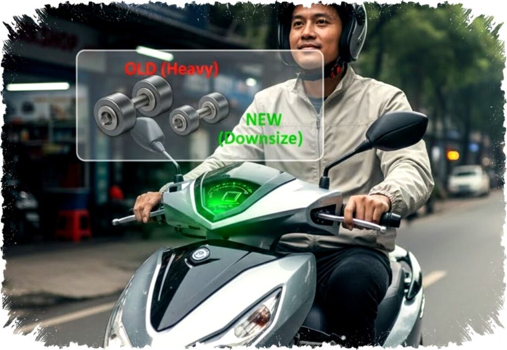 CVT Roller Upgrade: How Lighter Rollers Boost Fuel Efficiency in 150cc Automatic Scooters