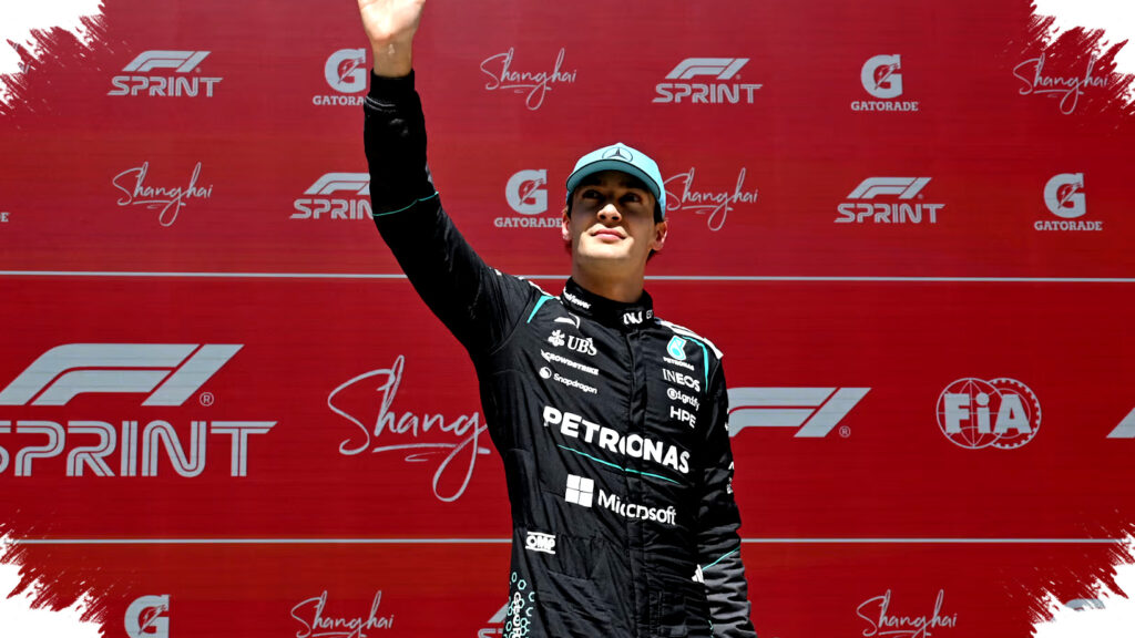 George Russell Edges Out Leclerc and Hamilton, Mastering China Sprint Drama With Decisive Hairpin Pass