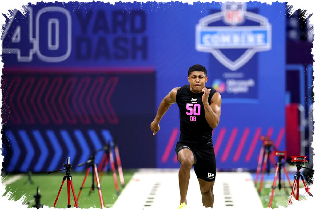 Diego Pavia and Ty Simpson Take the Field as Jeremiyah Love and Mike Washington Jr. Shatter 40 Times in NFL Combine Showdown