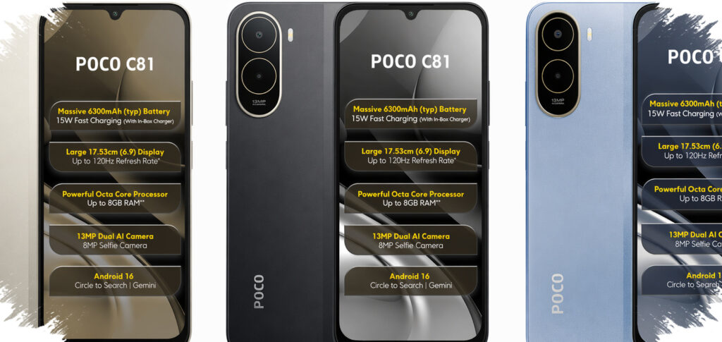 Long Battery Life, 120Hz Displays, and Long-Term Updates Put Poco C81 and C81x in Focus