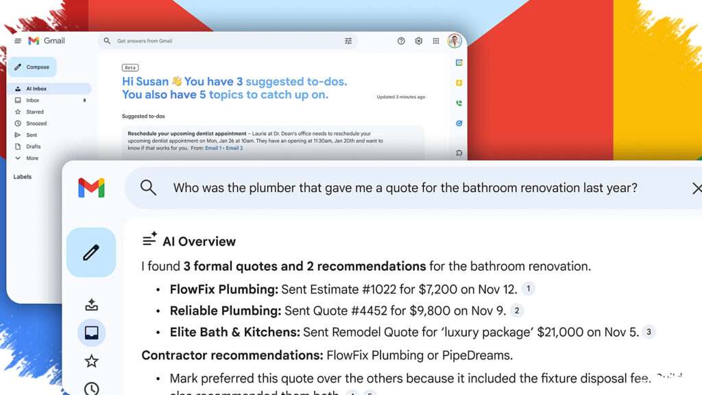 Gmail Search Gets Conversational, AI Overviews Now Summarize Old Emails