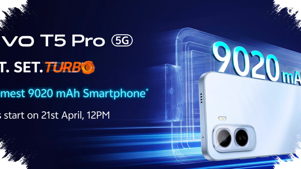 Vivo T5 Pro 5G Debuts In India, 9,020 mAh Battery Fits Inside 8.25 Mm Body
