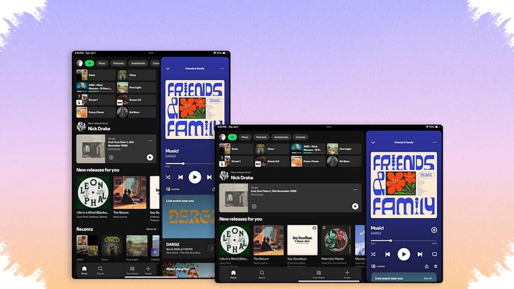 Spotify Reworks Its Tablet App, A Cleaner Layout Replaces The Android Phone Stretch