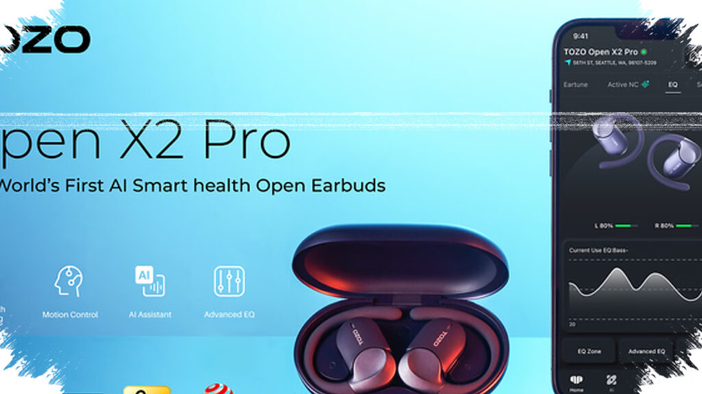Tozo Open X2 Pro Puts A Touchscreen On The Case, Open-Ear Earbuds That Last 36 Hours