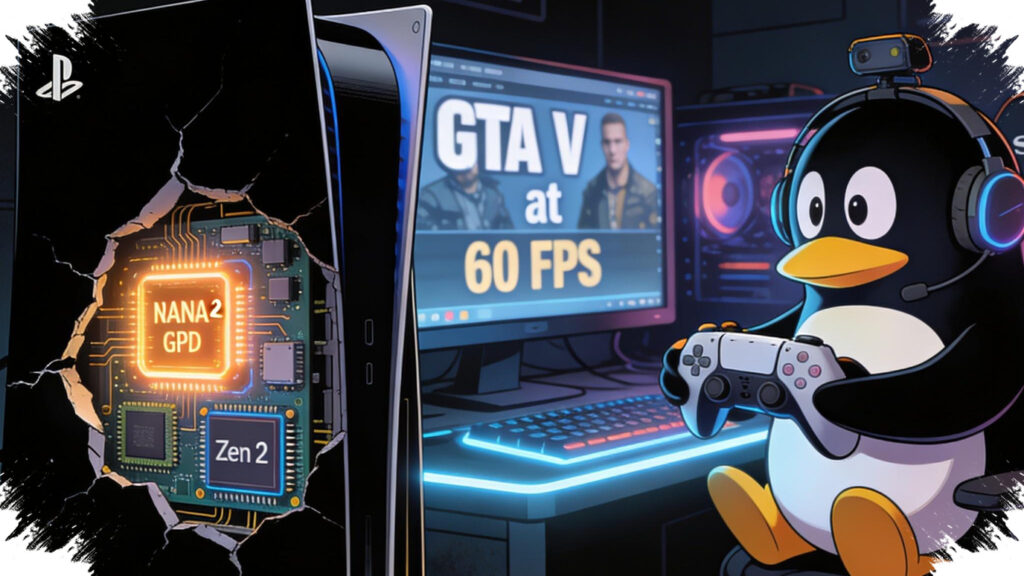 Linux on PS5 Runs GTA V at 60fps, But Only on Older Sony Firmware