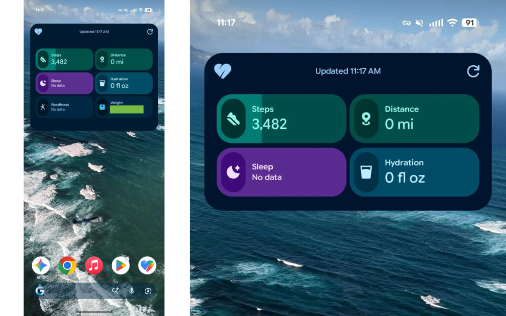 Google Health 5.0 Brings a New Home Screen Widget That Surfaces Six Health Metrics at Once