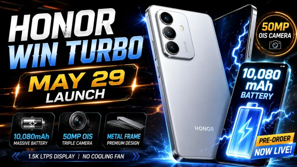 Honor’s Win Turbo Breaks With Convention, 10,080mAh Battery But No Built-In Fan