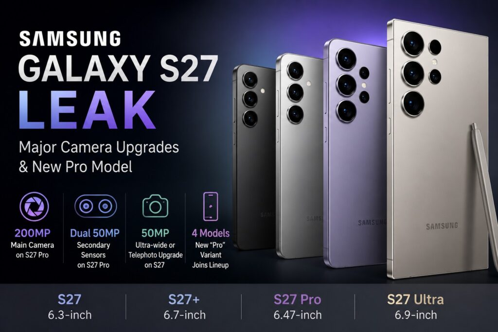 Galaxy S27 Pro and Ultra Leaks Point to a Bigger AI Push, with Camera Upgrades Taking Center Stage