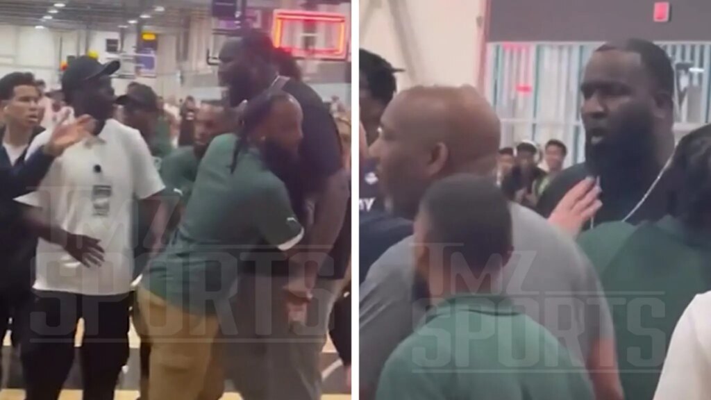Kendrick Perkins Held Back At His Son’s AAU Game, Video Shows A Heated Sideline Confrontation