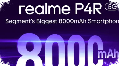 Realme P4R 5G Puts 8,000mAh Endurance First, Aims for Three Days on One Charge