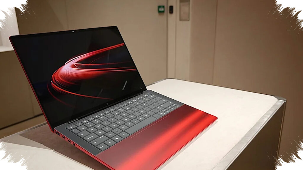 HP and Ferrari Turn the Laptop Bottom Into a Transparent Engine Bay, With Rosso Magma Red Above