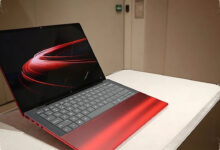 HP and Ferrari Turn the Laptop Bottom Into a Transparent Engine Bay, With Rosso Magma Red Above