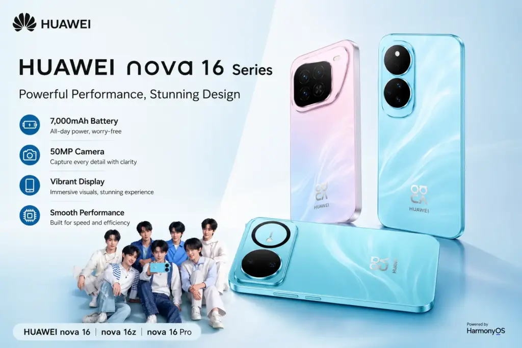 Nova 16 Ultra Leads Huawei’s New Lineup With 7,000mAh Battery And 200MP Camera