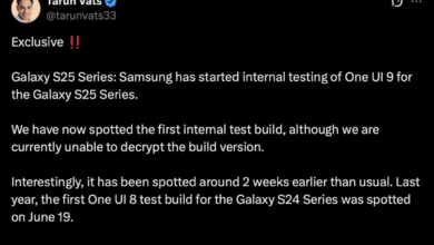 One UI 9 Test Build Surfaces for Galaxy S25, Samsung’s Next Major Update Moves Closer
