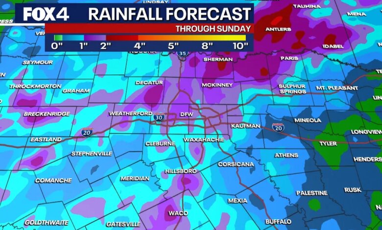 DFW Faces Multiple Rounds Of Storms This Weekend, Flash Flooding Becomes The Main Threat