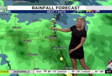 Jacksonville Braces For The Day’s Heaviest Rain, Flooding Risk Builds Through Afternoon