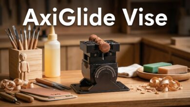 A 360-Degree Vise Built for Precision, AxiGlide Keeps Small Workpieces Secure Without Resetting