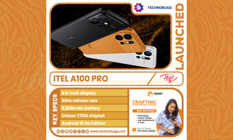 Itel A100 Pro Lands With an iPhone-Like Look, but Its Price Stays in Entry-Level Territory