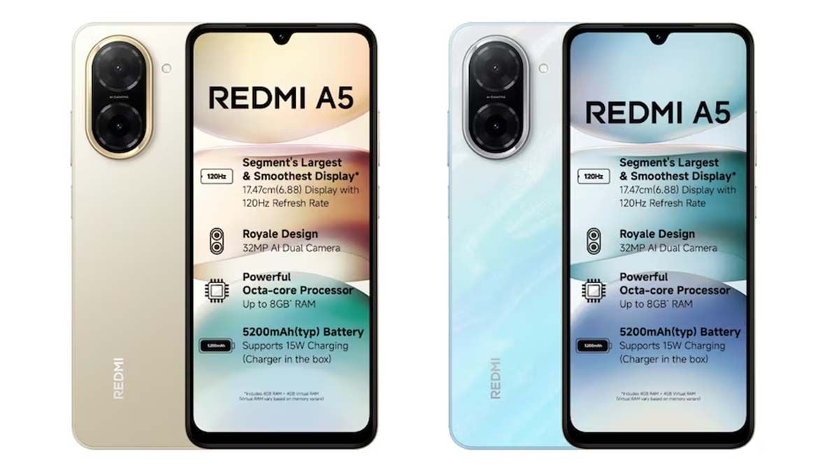 Redmi A5 Emerges As A Strong Budget Choice For 2026, With 32 MP Camera And 5,200 mAh Battery