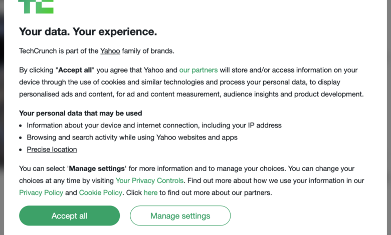 Yahoo’s Privacy Choices, What “Accept All” Really Unlocks