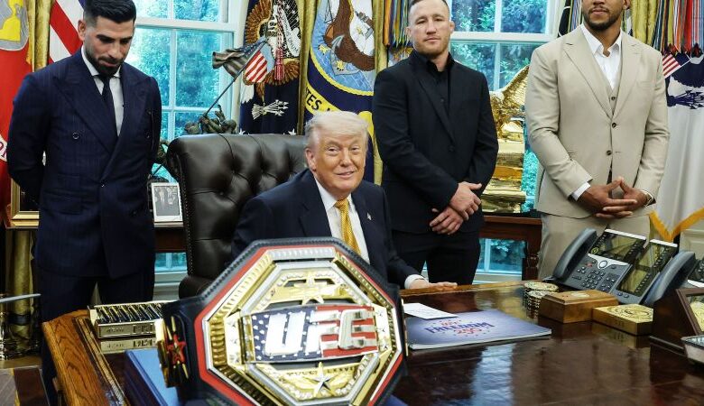 Trump Family Pushes $12,000 UFC Coins as White House Fight Nears