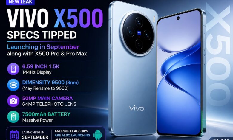 vivo X500e Rumored With 7,500 mAh Battery and Periscope Camera That Challenges Rivals