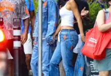 Kylie Jenner and Timothée Chalamet Match in Denim Chrome Hearts at the NBA Finals
