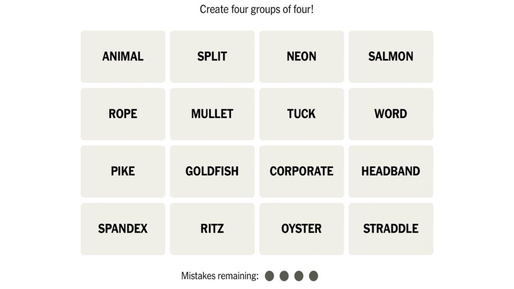 Connections Puzzle #1099 Looks Deceptively Simple, But the Last Group Is the Trap