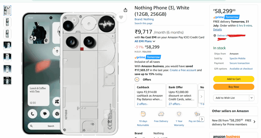 Nothing Phone 3 Drops to a Record Low Before Prime Day, Turning Heads With Its Design