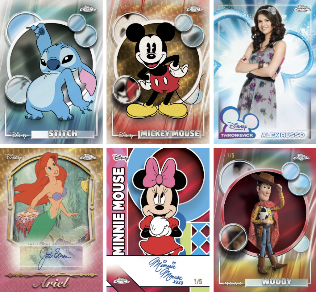 2026 Topps Chrome Disney Mega Box Packs In Stitch, Toy Story, and Rare X-Fractors