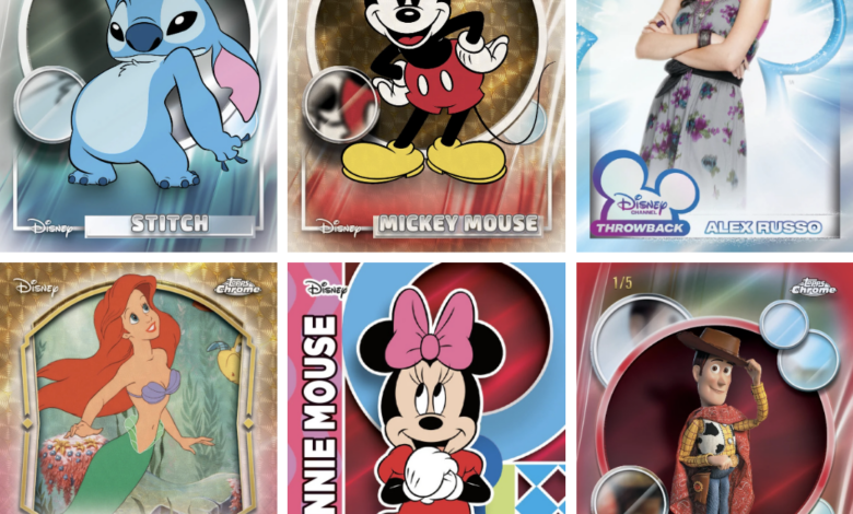 2026 Topps Chrome Disney Mega Box Packs In Stitch, Toy Story, and Rare X-Fractors