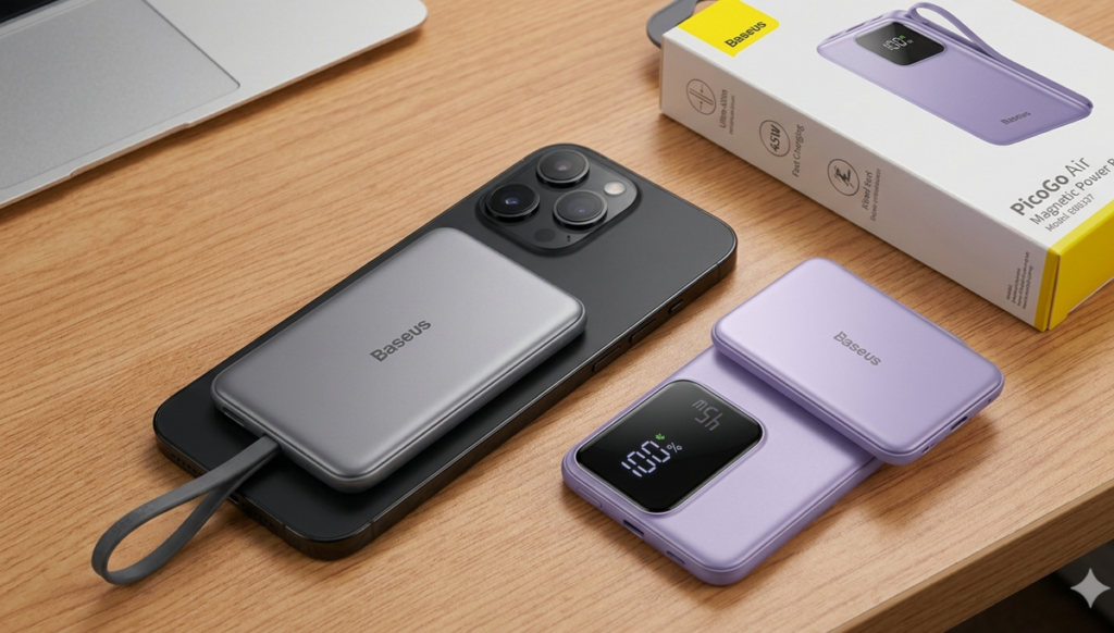 Baseus PicoGo Air Challenges Xiaomi With A 6.9 Mm Magnetic Power Bank